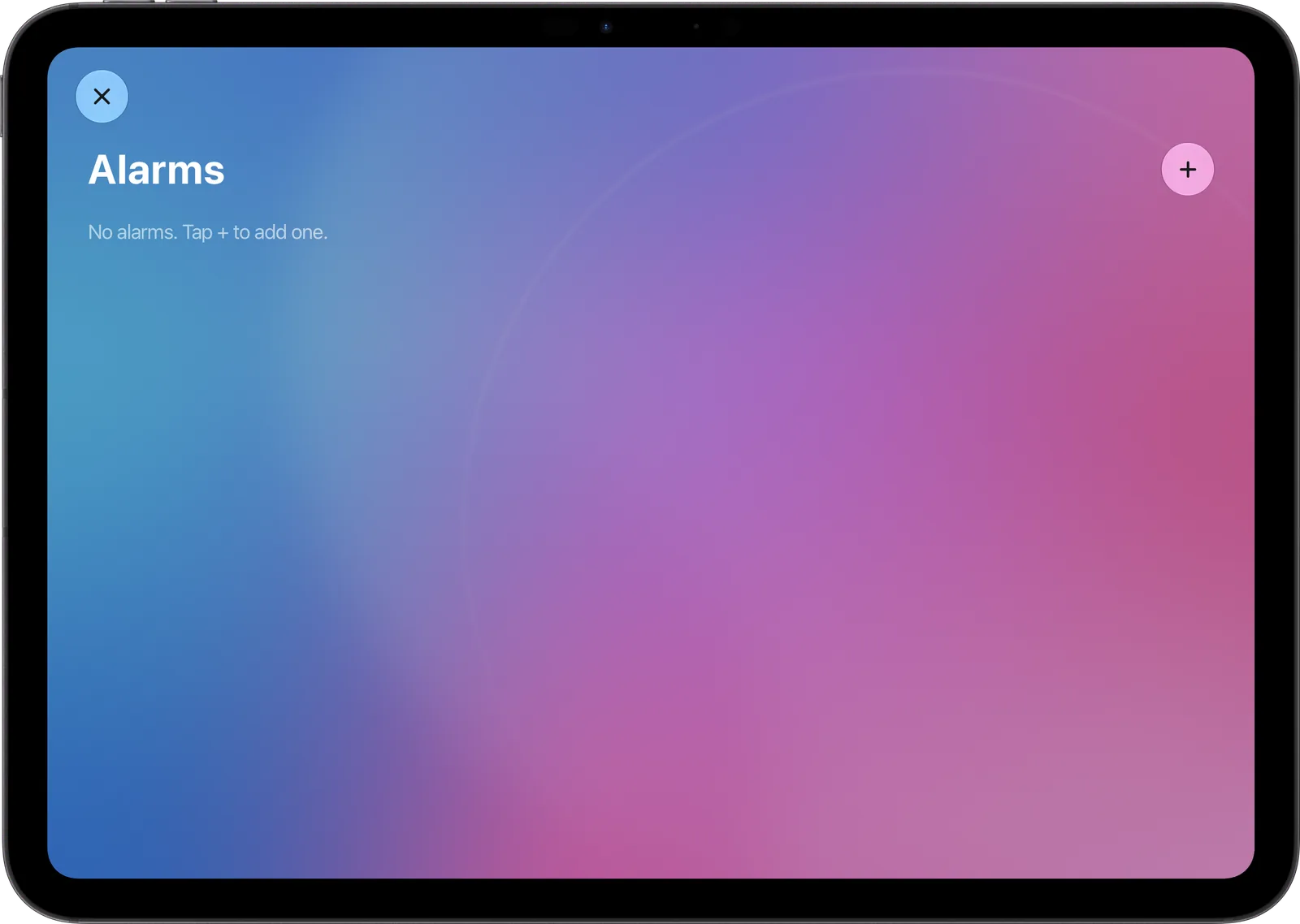 Alarms app
